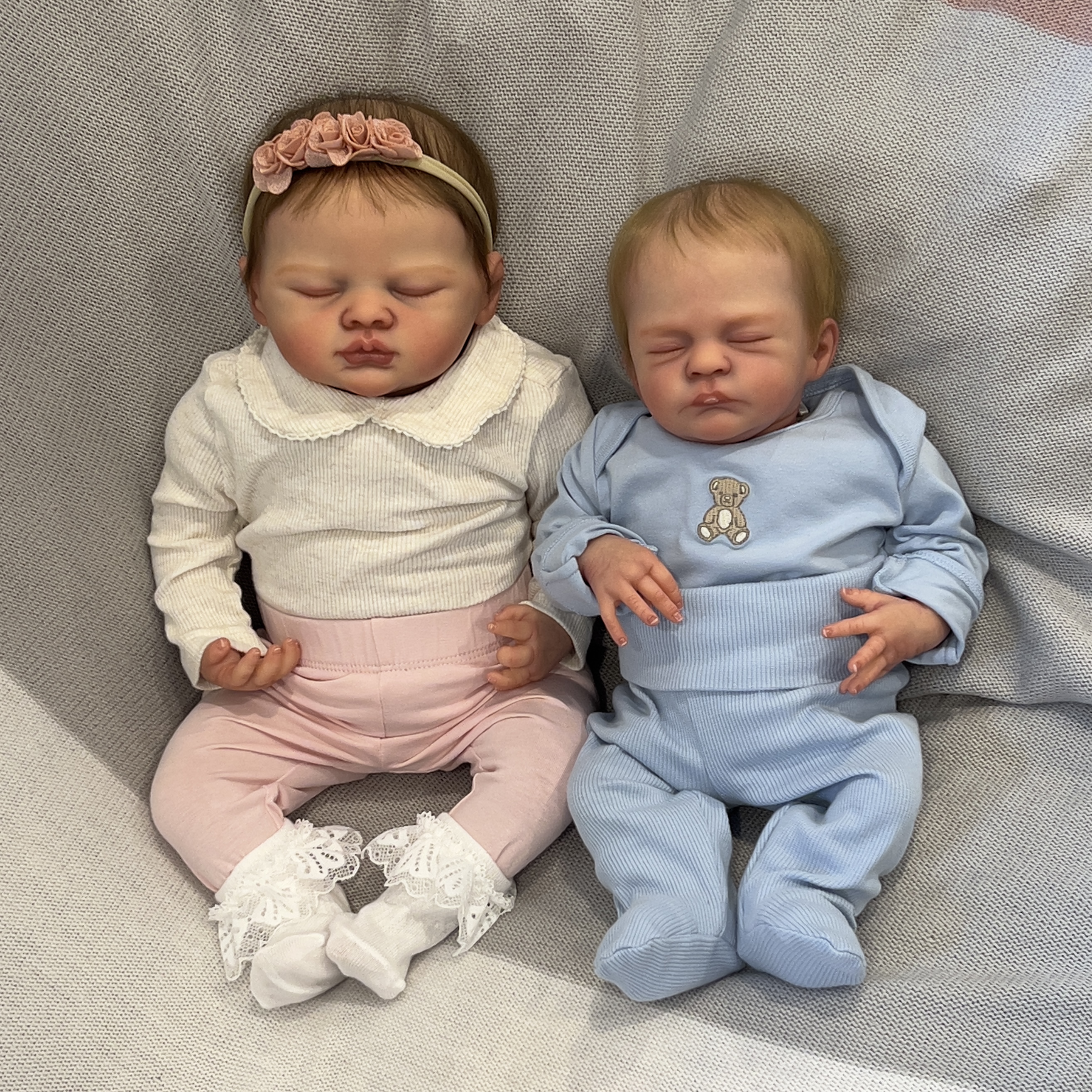 Casal de bebês reborn feito por Danielle